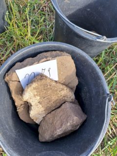 Schöne Funde - naja... Auch Mahlsteine sind wichtige archäologische Informationsträger.