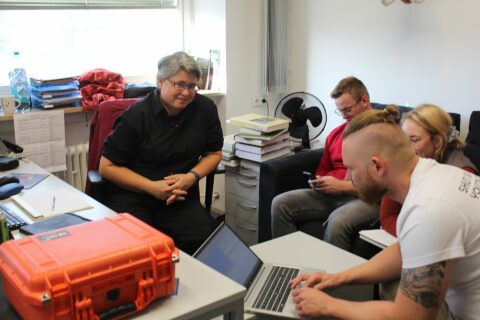 Das Projektteam während der Diskussion des kommenden Artikels (Z. Žingor M.Sc. fehlt).